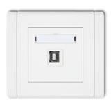 FLEXI Gniazdo pojedyncze USB A-B 2.0 biały FGUSB-3 KARLIK
