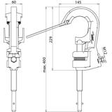 Zacisk fazowy z pomocą zawieszania