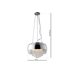 lampa wisząca Luna 3xE14 chrom ML3801 Milagro