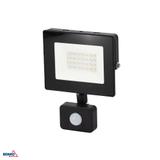 NAŚWIETLACZ LED SMD KASTEL 20W 6000K 1650LM IP65 CZARNY CZ. PIR