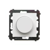 Simon 55 Ściemniacz obrotowy do LED ściemnialnych 230 V 2–200 W Biały mat TES9L.01/111 KONTAKT