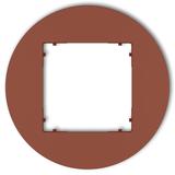 MINI Ramka uniwersalna pojedyncza okrągła z tworzywa terakota
