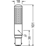 Lampa LED SPECIAL T SLIM CL 75 dim 9W 827 B15d