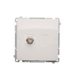 Simon Basic Gniazdo antenowe typu F pojedyncze  biały