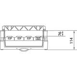 univers N Blok 300x250mm z szynami 4-pol. Cu 25x4mm 4x250A UE21D2 HAGER