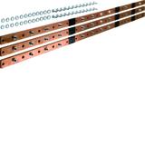 univers Szyna pozioma Cu do rozł. listwowych NH1/2/3 6-pol. 40x10mm (3 szt) UM10K HAGER