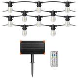 Solarna girlanda oświetleniowa - 1 sznur 20 m (20 opraw) + 20 żarówek LED 0,1W E27, 3000K + 1 żarówk