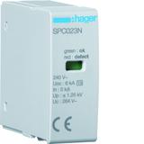 SPD Moduł T3 MOV 2P sieć TN-S In=5kA Uc=264V Uoc=6kV Up=1,25kV SPC023N HAGER