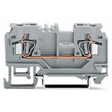 złączka 2-przewodowa 4 mm2 szara