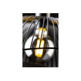 OPRAWA SUFITOWA RETO 1, 4137, AC220-240V, 50/60Hz, 1*E27, IP20, ŚREDNICA 40 cm, POJEDYNCZA, CZARNA