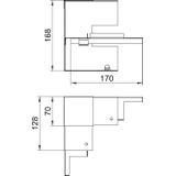 GS-SI70170RW, NAROŻE WEWN. 70X170 CZ.B.