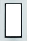 BERKER B.3 Ramka z dużym wycięciem aluminium/antracyt 13093004 HAGER