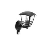 Creek wall lantern black 1x60W 230V IR