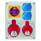 Rozdz. R-BOX 240/1x16A/4P, 1x32A/4P, 2x230V (0-1)