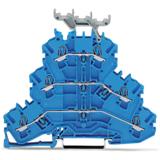 Złączka 3-piętrowa 2,5mm2 N/N/N niebieska TOPJOBS /50szt./ 2002-3234 WAGO
