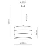 TK-Lighting lampa wisząca Tago Black 1xE27 max 60W czarna/złota