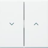 tehalit.WA Klawisze symbol  strzałki  do łącznika żaluzjowego PC-ABS biały