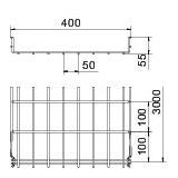 KORYTKA SIATKOWE GRM 55X400 VA