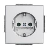 FUTURE Gniazdo SCHUKO Z szybkozłączami Z uziemieniem , 2P+E aluminiowo srebrny 2CKA002011A6213 ABB