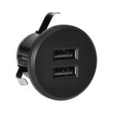 Ładowarka 2xUSB (typ A, 3,4A) wpuszczana w blat, czarna OR-GM-9019/B ORNO