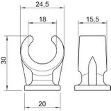 2962, UCHWYTY COKOŁOWE 16/18MM SZ.
