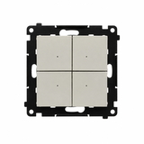 Simon 55 Łącznik/Przycisk zwierny 4-krotny elektroniczny kaszmirowy TEW4.01/142