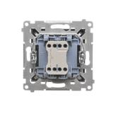 Simon 55 Przycisk zwierny /dzwonek/ szybkozłączka Grafitowy mat