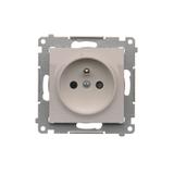 Simon 54 Gniazdo z/u i przesłonami 16A szybkozłączka biały