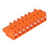 1-przewodowe gniazdo przycisk Push-in CAGE CLAMP pomarańczowa /25szt./ 2231-709/026-000 WAGO