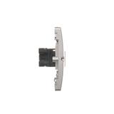 Simon Basic Gniazdo komputerowe RJ45 kat.5e + telefoniczne RJ11 . Montaż gniazda na wkręty do puszki srebrny mat BMF5T.02/43 KONTAKT
