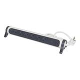 PRZEDŁUŻACZ PREMIUM, OBROTOWY, 6X2P+Z, Z OGRANICZNIKIEM PRZEPIĘĆ, Z PRZEWODEM 1.5 METRA 3X1.0 MM2 -