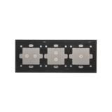 Simon 54 Touch Panel dotykowy S54 Touch 3 moduły 1 pole dotykowe + 2 pola dotykowe pionowe + 2 pola dotykowe poziome srebrna mgła DSTR3132/71 KONTAKT