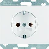 BERKER K.1 Gniazdo SCHUKO kompletne biały 47157009 HAGER