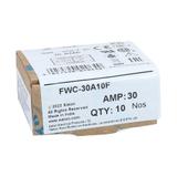 30Amp 600Vac 10x38mm FERRULE FUSE Wkładka szybka 30A AC 600V 10x38 mm aR UL FWC-30A10F EATON