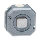 Wyłącznik schodowy podwójny IP 66  szary