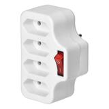 Rozgałęźnik 4x2P/II z włącznikiem, biały OR-AE-13255 ORNO