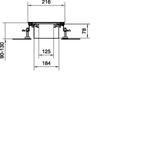 tehalit.BK Kanał współpoziomy wanna stalowa BKW 200x(90-130)mm stal BKW200090 HAGER