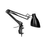 Lampka biurkowa kreślarska DIAN przykręcana 60W E27 stalowa czarna VIRONE