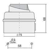 Łuk E12-53 Włącz-wyłącz jednofazowy  0-I IP-44