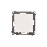 Simon 55 Przycisk zwierny pojedynczy zwierny bez piktogramu szybkozłączka Biały mat