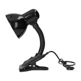 LATSA, lampa biurkowa z klipsem, 40W, E27, stal + tworzywo, czarna DL-3/B ORNO