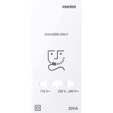 Płytka środkowa do gniazdka na golarkę, lotos biały, błyszczący, System Des