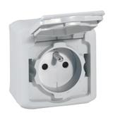 Forix IP44 Gniazdo Pojedyncze Z Uziemieniem 16A 250V Szare 782395 LEGRAND