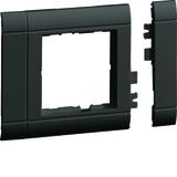 tehalit.WA Maskownica 80mm 1-kr 50x50mm PC-ABS bezhalogenowy czarny GR0800B9011 HAGER