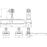 Obejma taśmowa do rur 3" do fi 300 mm, do stref Ex, ze śrubą M10, Cu/gal Zn-NIRO