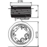 US80/DB38, WYJŚCIE KANAŁU PODPODŁOGOWEGO