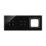Simon 54 Touch Panel dotykowy S54 Touch 3 moduły 4 pola dotykowe + 4 pola dotykowe + 1 otwór na osprzęt S54 zastygła lawa DSTR3440/73 KONTAKT