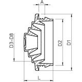 EDVS, USZCZELKA WCISKANA DO KABL.25,5