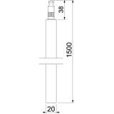 219/20 BP-VA, UZIOMY SZPILKOWE 1,5M 20MM