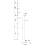 DEHNconductor przewód o izolacji H VI 23 mm Cu w rurze wsporczej o dł. 4700 mm z iglicą 2500 mm, zes